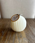 Fluted Sphere - Pearl